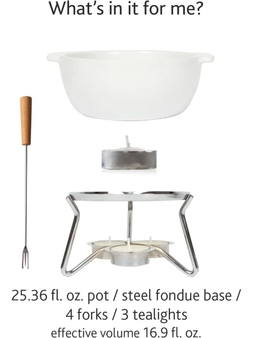 Ceramic Cheese Fondue Set for 4 - Perfect for Parties & Entertaining
